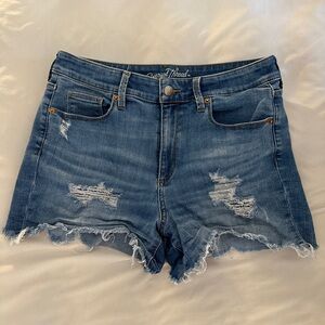 Universal Thread Distressed High Rose Denim Shorts